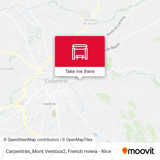 Carpentras_Mont Ventoux2 map