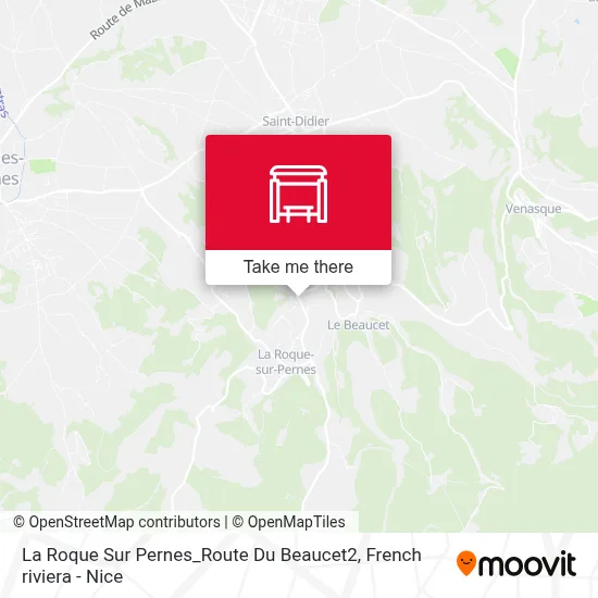 La Roque Sur Pernes_Route Du Beaucet2 map