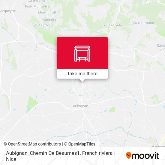 Aubignan_Chemin De Beaumes1 map