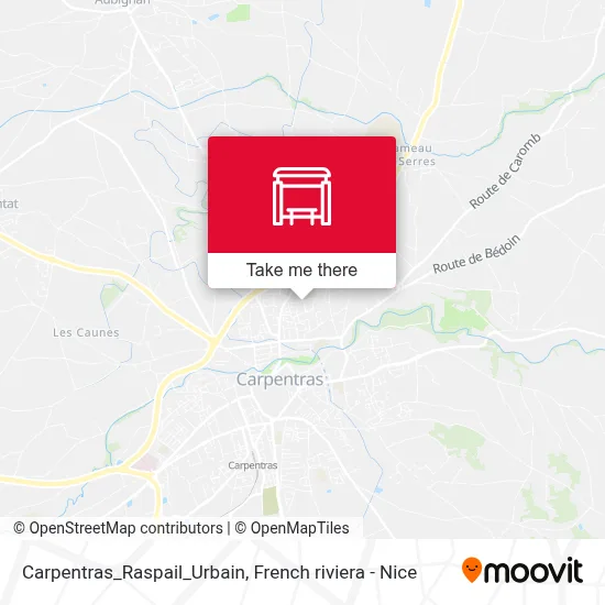 Carpentras_Raspail_Urbain map