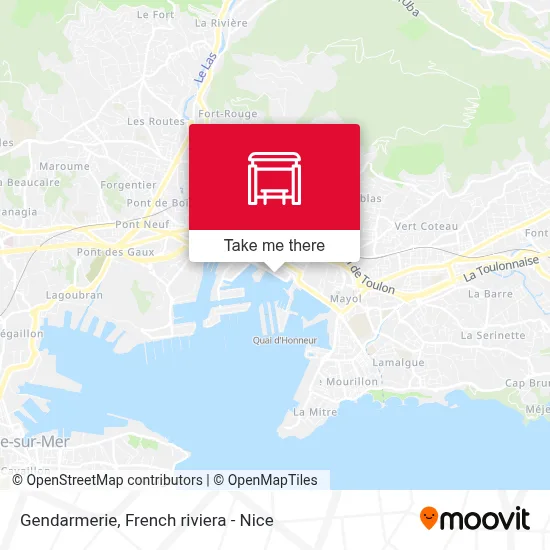 Gendarmerie map