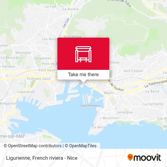 Ligurienne map