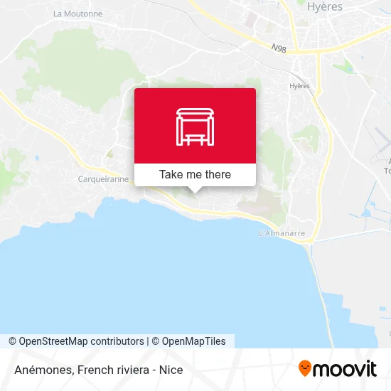 Anémones map