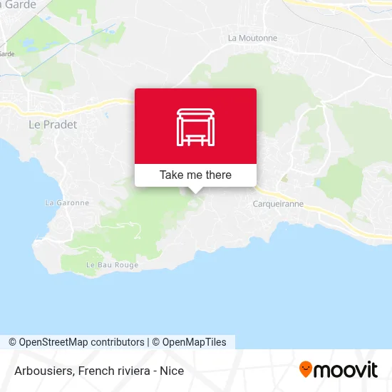 Arbousiers map