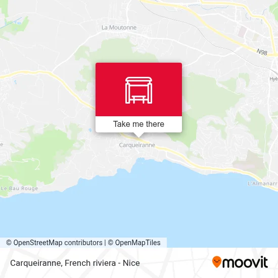 Carqueiranne map