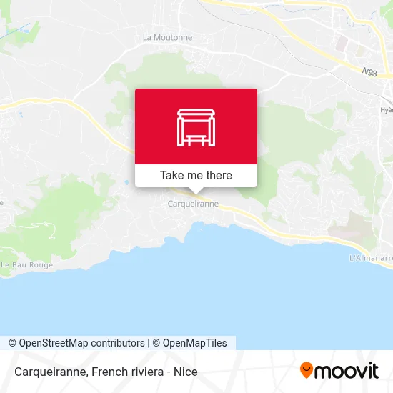 Carqueiranne map