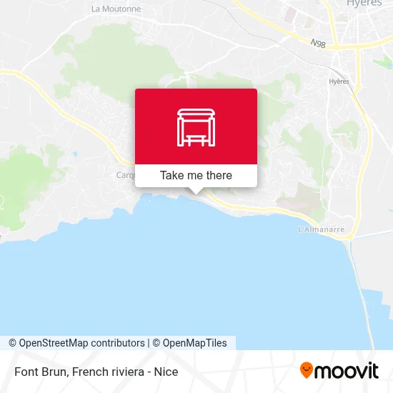 Font Brun map