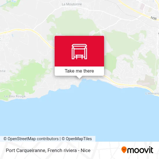 Port Carqueiranne map