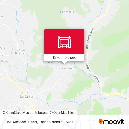Les Amandiers map