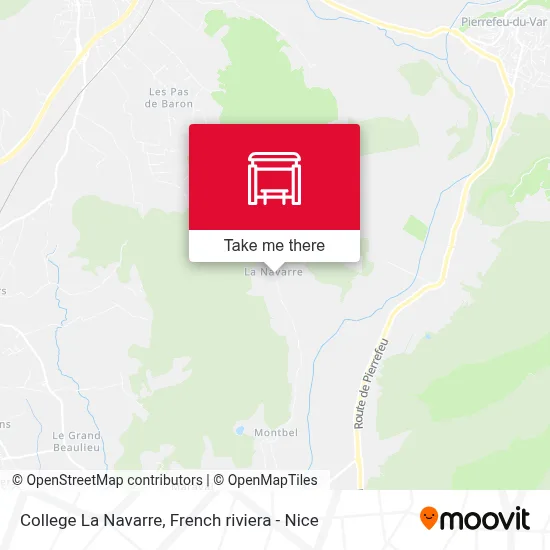 College La Navarre map