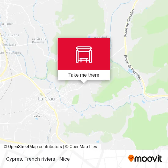 Cyprès map