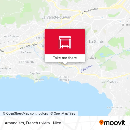 Amandiers map