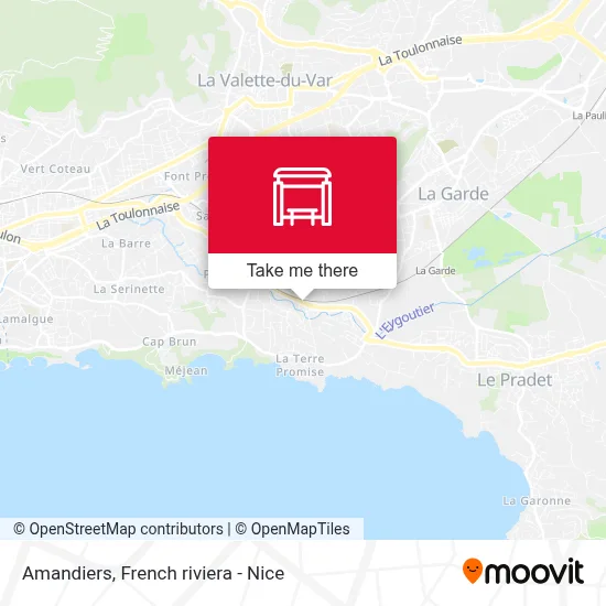 Amandiers map