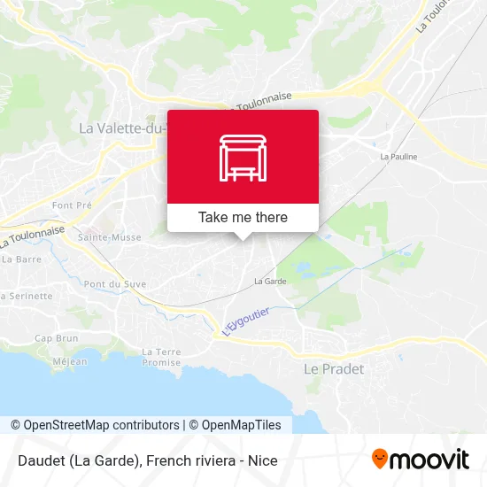 Daudet (La Garde) map
