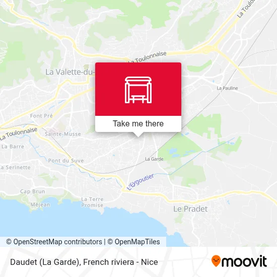 Daudet (La Garde) map