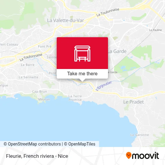 Fleurie map