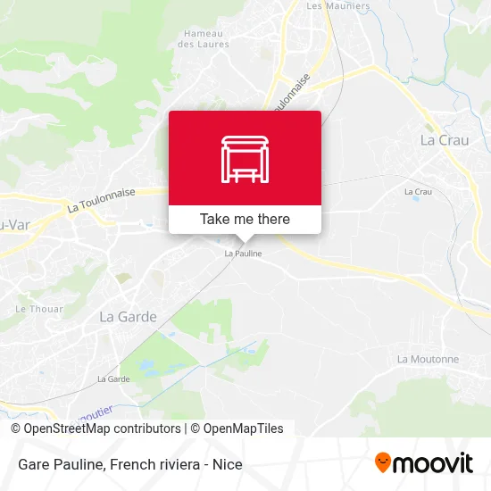 Gare Pauline map
