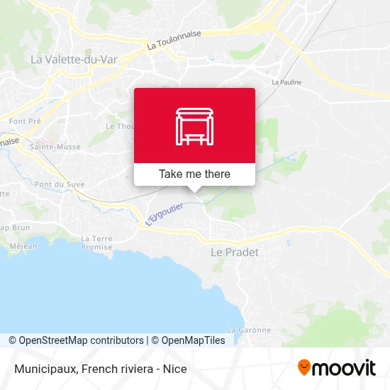 Municipaux map