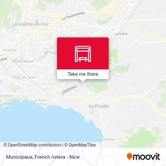 Municipaux map