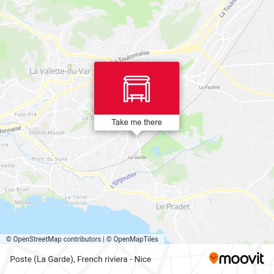 Poste (La Garde) map