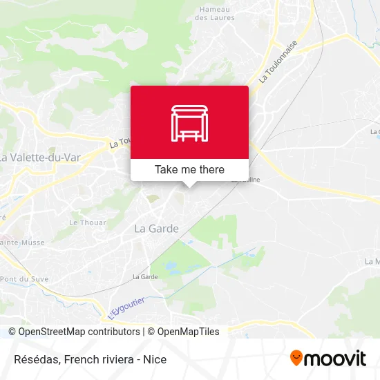 Mapa Résédas
