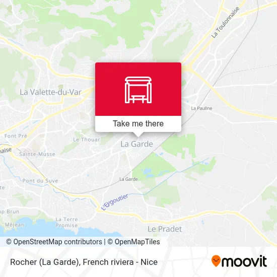 Mapa Rocher (La Garde)