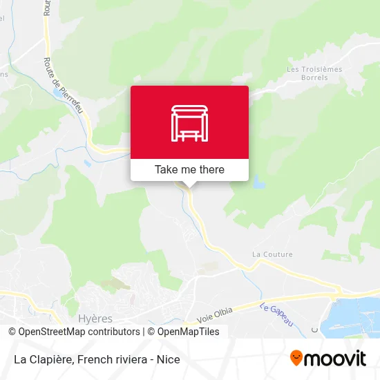 La Clapière map