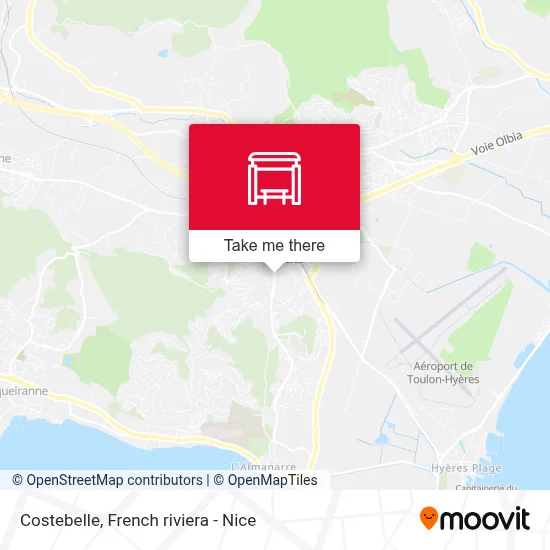 Costebelle map
