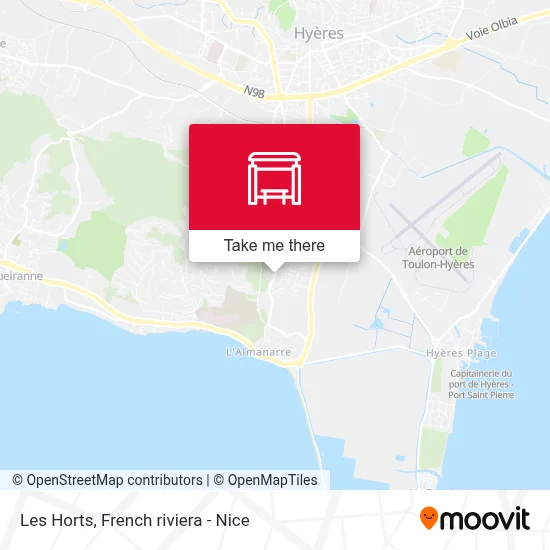 Les Horts map