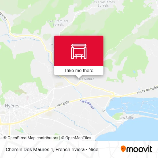 Chemin Des Maures 1 map