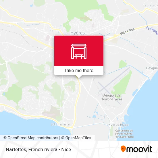 Nartettes map