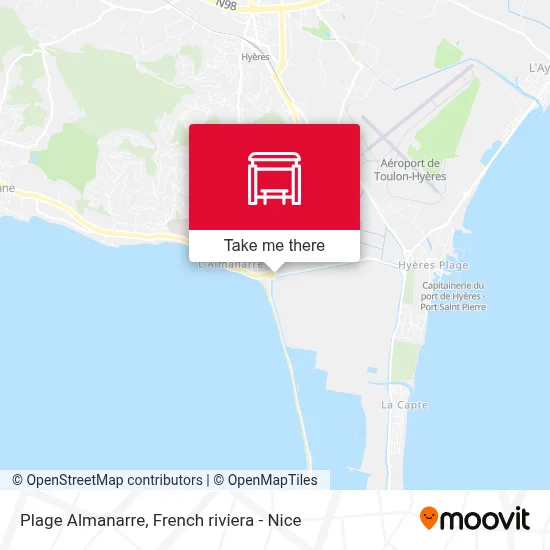 Plage Almanarre map