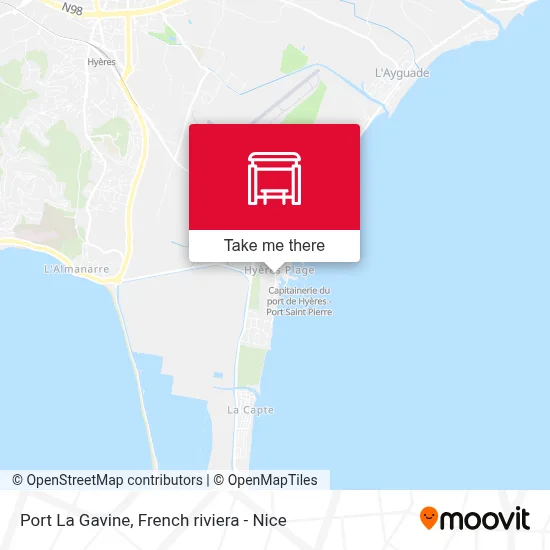 Port La Gavine map