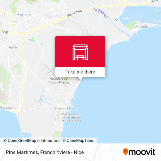 Pins Martimes map