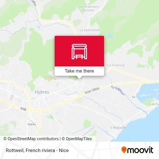 Mapa Rottweil