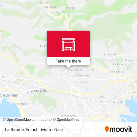 La Baume map