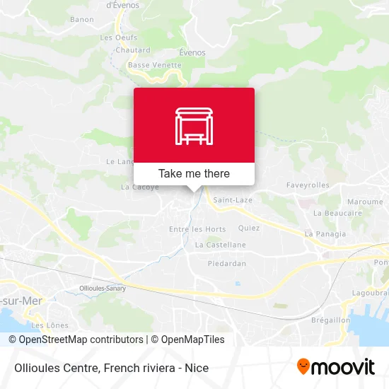Ollioules Centre map