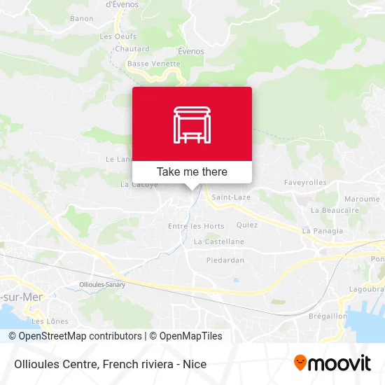 Ollioules Centre map