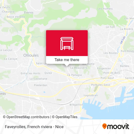 Faveyrolles map