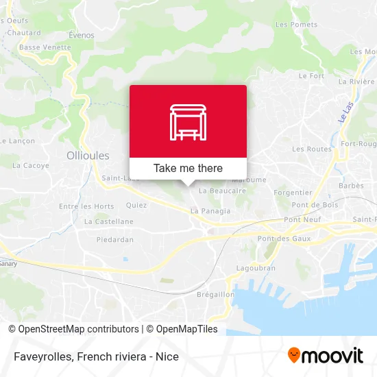 Faveyrolles map