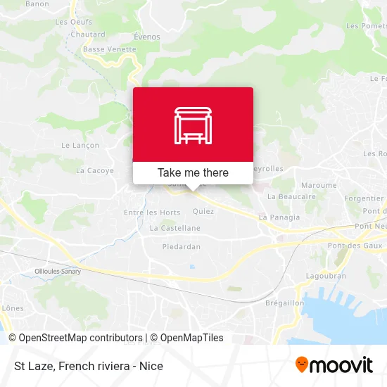St Laze map