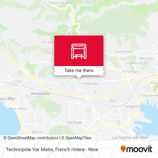 Technopole Var Matin map