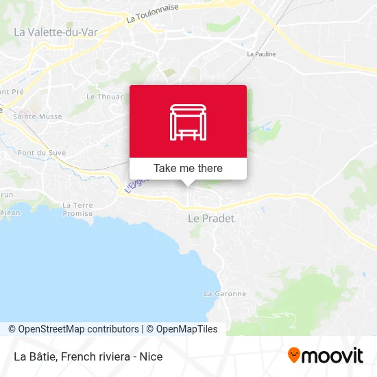 La Bâtie map