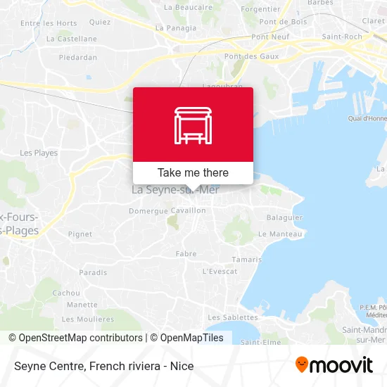 Seyne Centre map