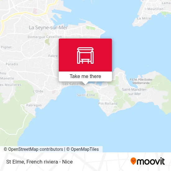 St Elme map
