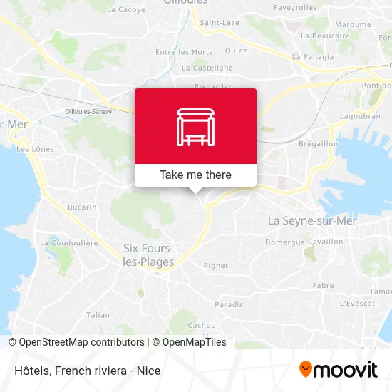 Hôtels map
