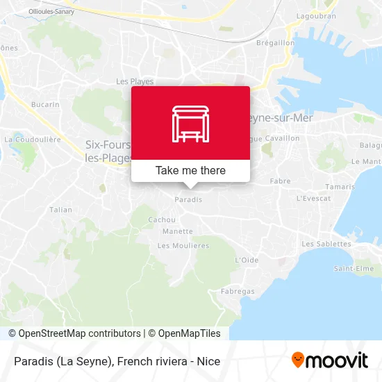 Paradis (La Seyne) map