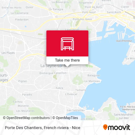 Porte Des Chantiers map