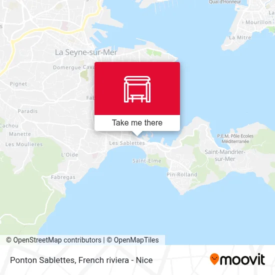 Ponton Sablettes map