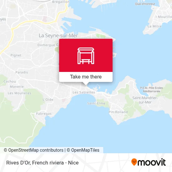 Mapa Rives D'Or